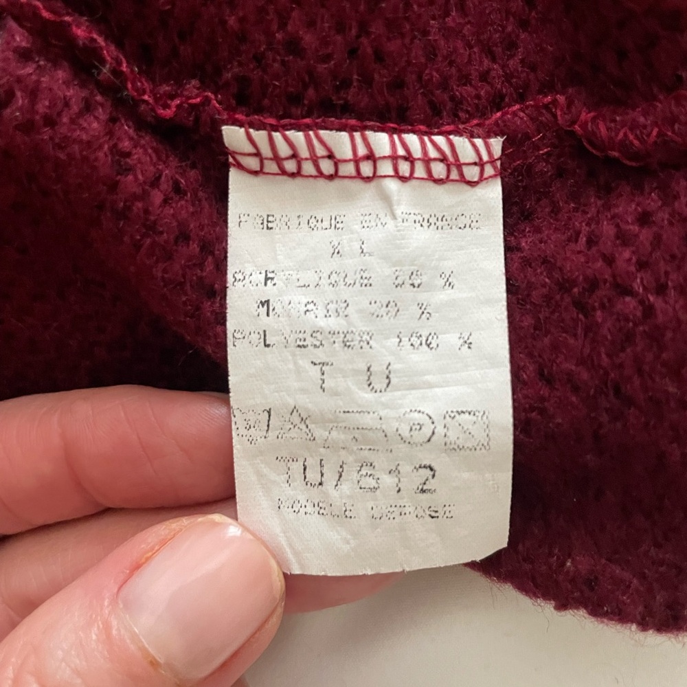 Ruby Red Ruffled Wrap Cardigan - Julia H - Picture 4 of 4